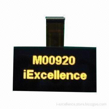 2.7-inch OLED Display Module with Yellow Color, Wide Temperature Range and Low Power Consumption